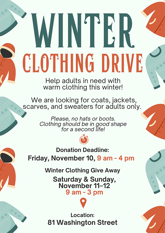 NCEA Winter Clothing Drive