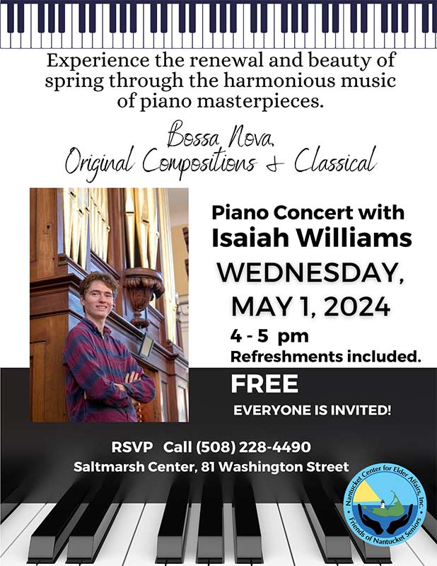 Piano Concert with Isaiah Williams
