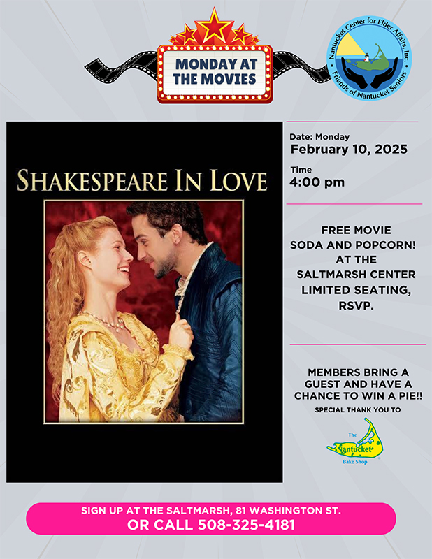 NCEA Monday at the Movies Shakespeare in Love